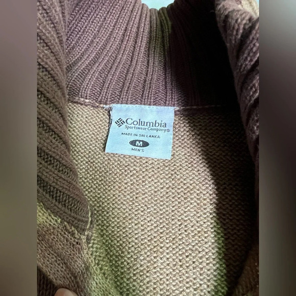 COLUMBIA Men’s mock neck 1/2 zip pullover sweater size M. - Picture 11 of 14